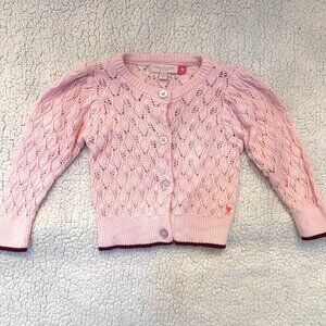 Pink Chicken Cardigan Sweater in Pink 12-18 Months